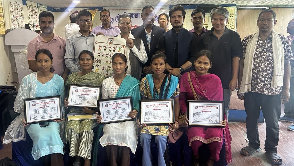 जानकी गाउँपालिकाव्यापी अस्टिम्की चित्रकलामा जुना चौधरी प्रथम